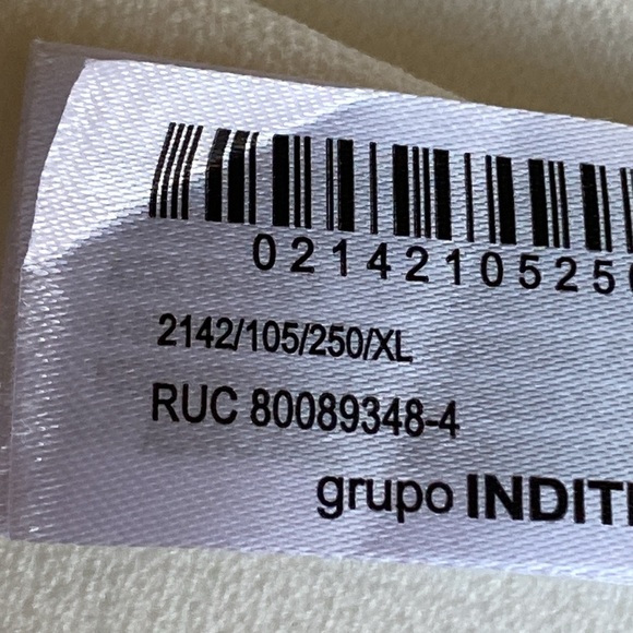 NWT. Zara White Viscose Blend Sleeveless V-neck Vest Top with Back Strap Size XL - Picture 7 of 9